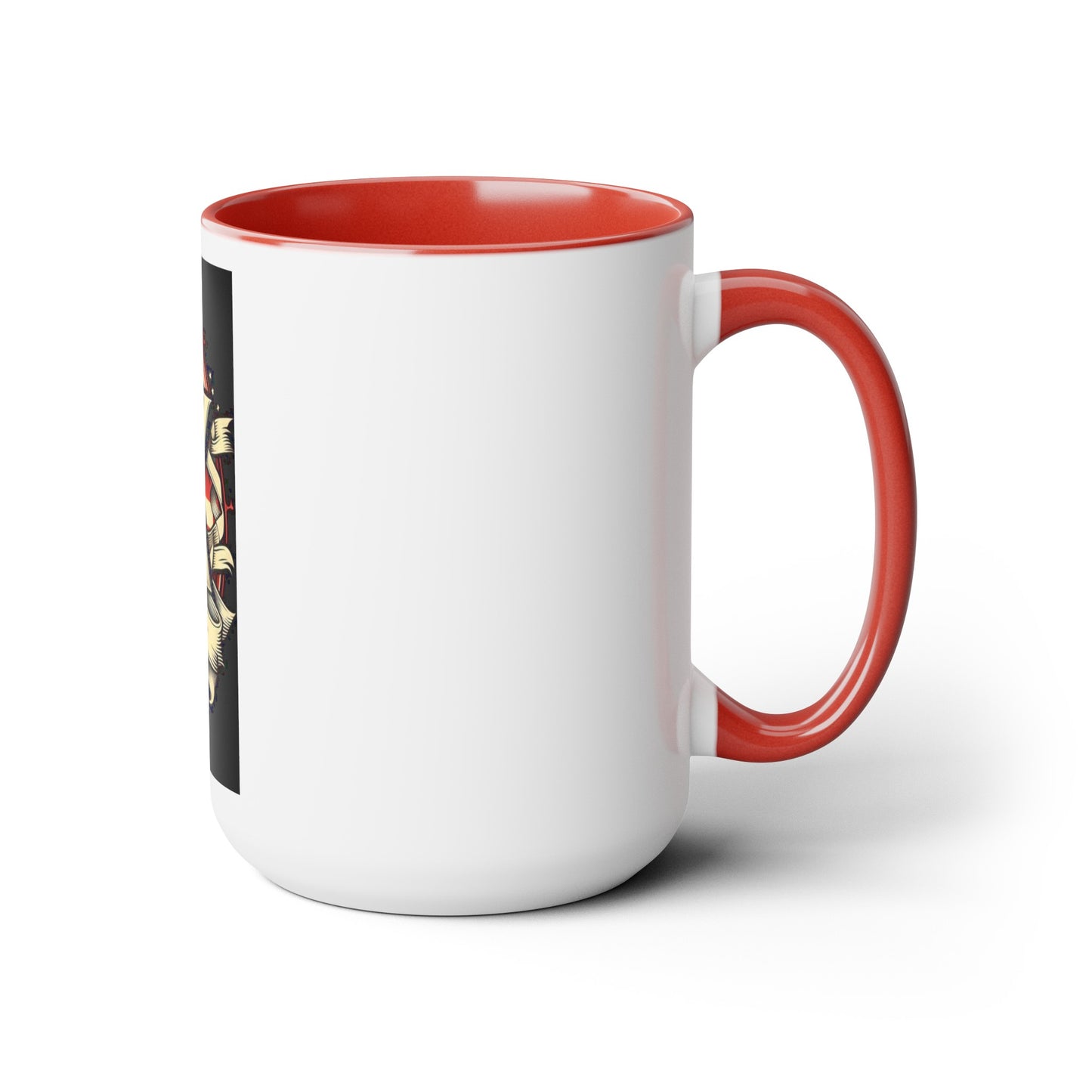 Two-Tone Coffee Mugs, 15oz