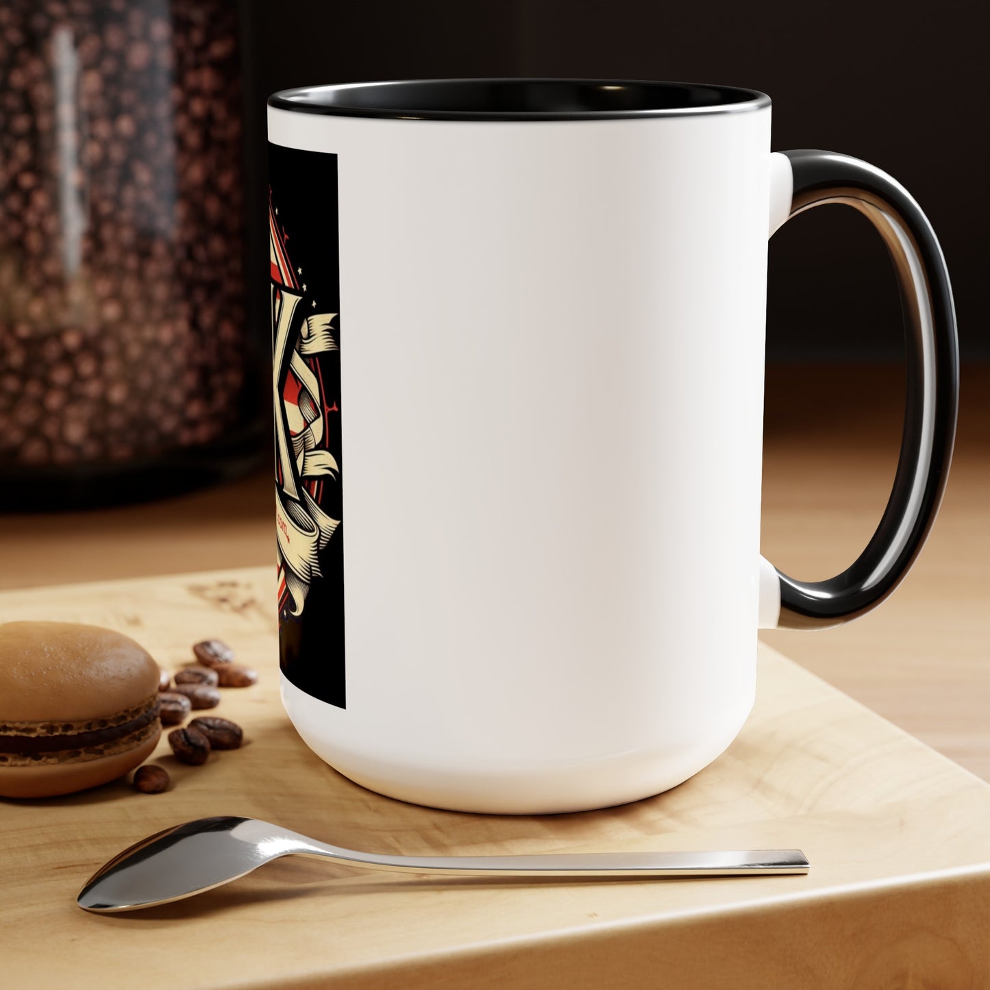 Two-Tone Coffee Mugs, 15oz