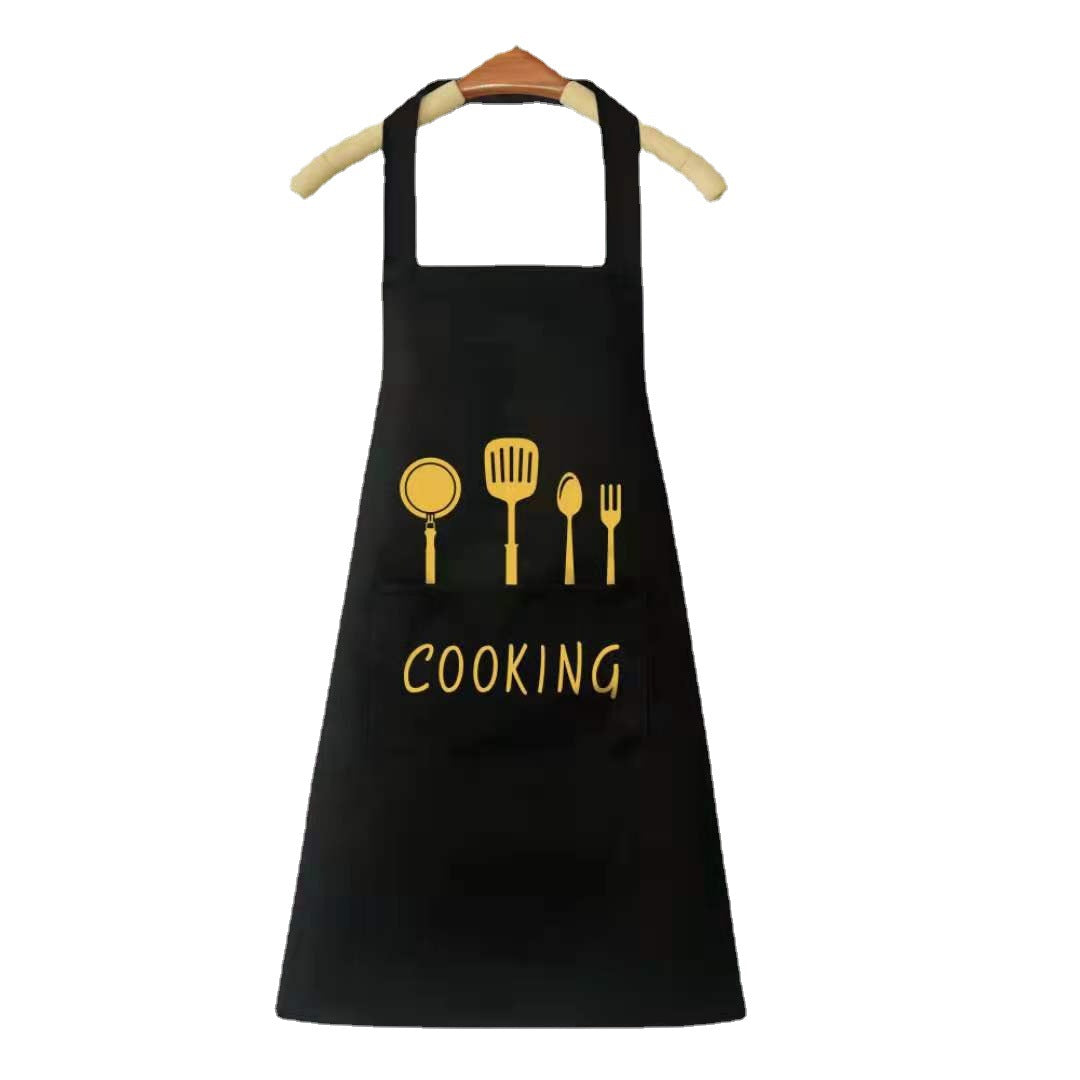 Korean version knife and fork hand wipe apron waterproof oil and fat sling