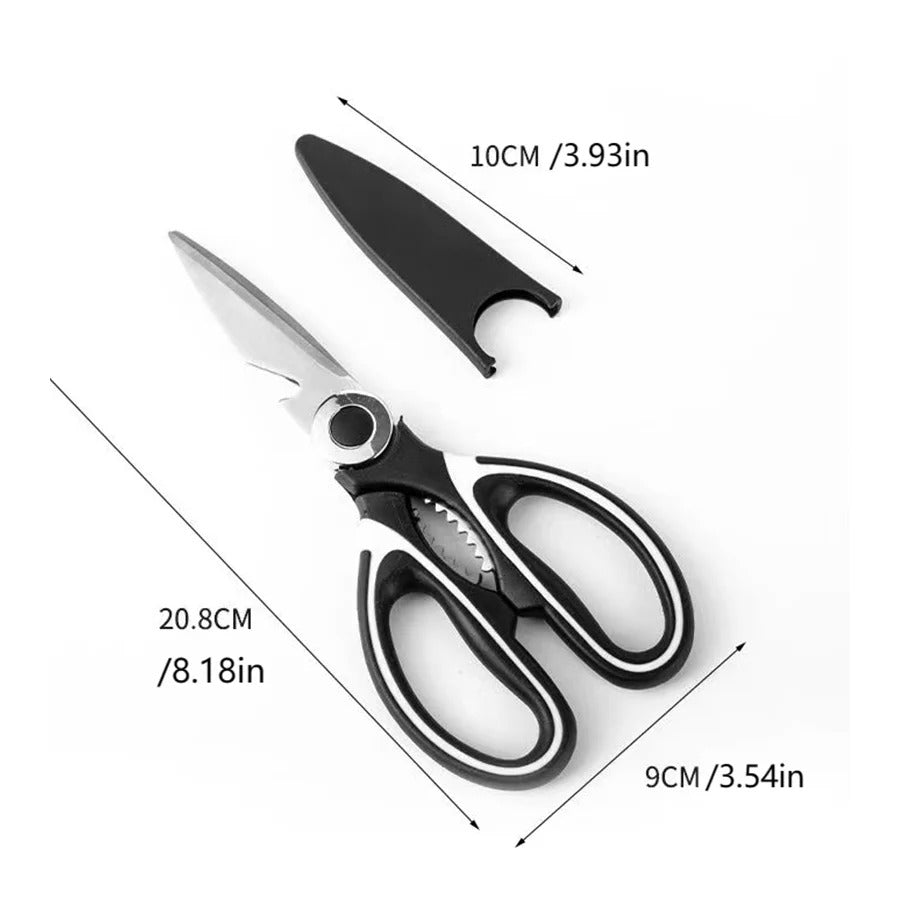 Heavy Duty Kitchen Scissors - Dishwasher Safe Meat, Poultry, and General Purpose Scissors - Stainless Steel Utility Scissors