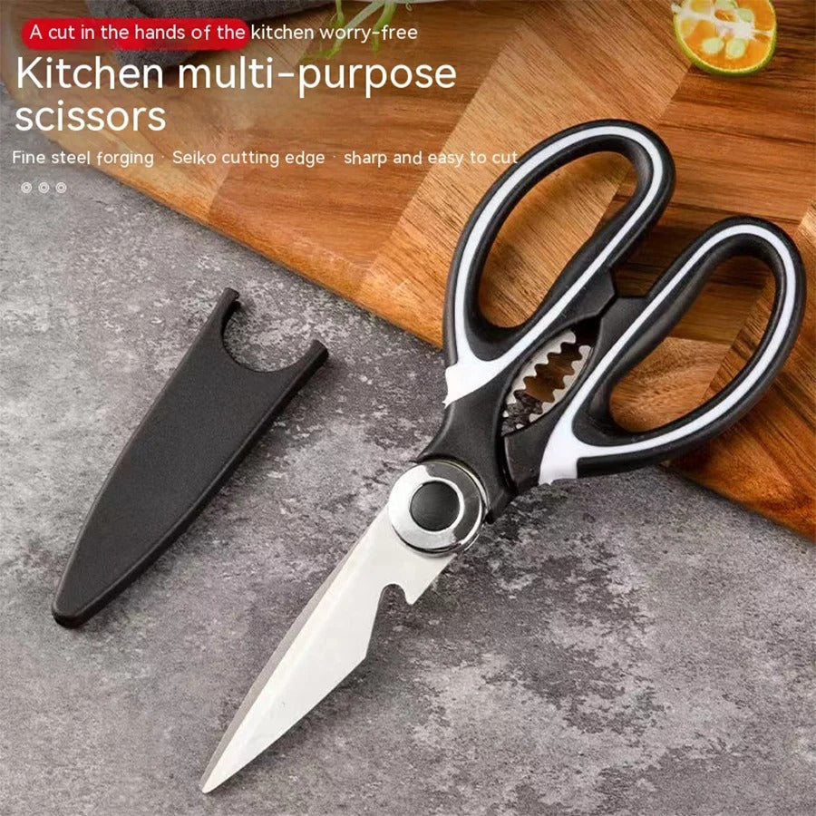 Heavy Duty Kitchen Scissors - Dishwasher Safe Meat, Poultry, and General Purpose Scissors - Stainless Steel Utility Scissors