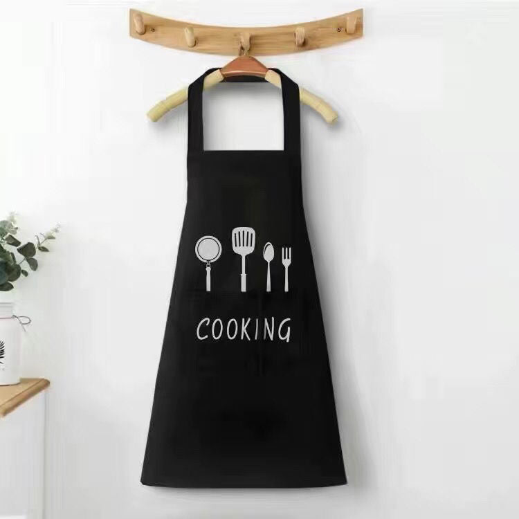 Korean version knife and fork hand wipe apron waterproof oil and fat sling